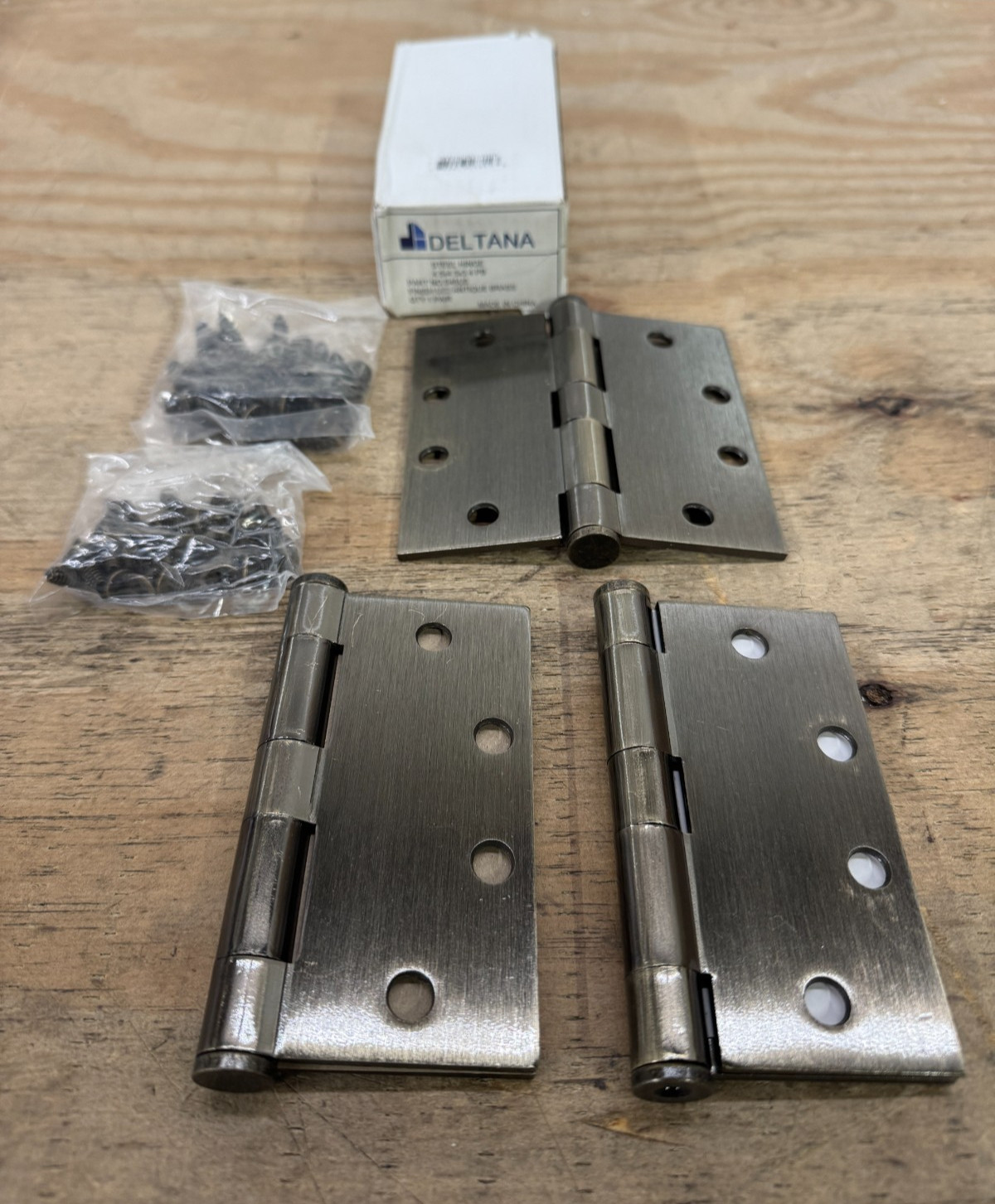 Deltana S45U5 Commercial 4.5" x 4.5" Plain Bearing Mortise Hinge - 6 Pack *READ*