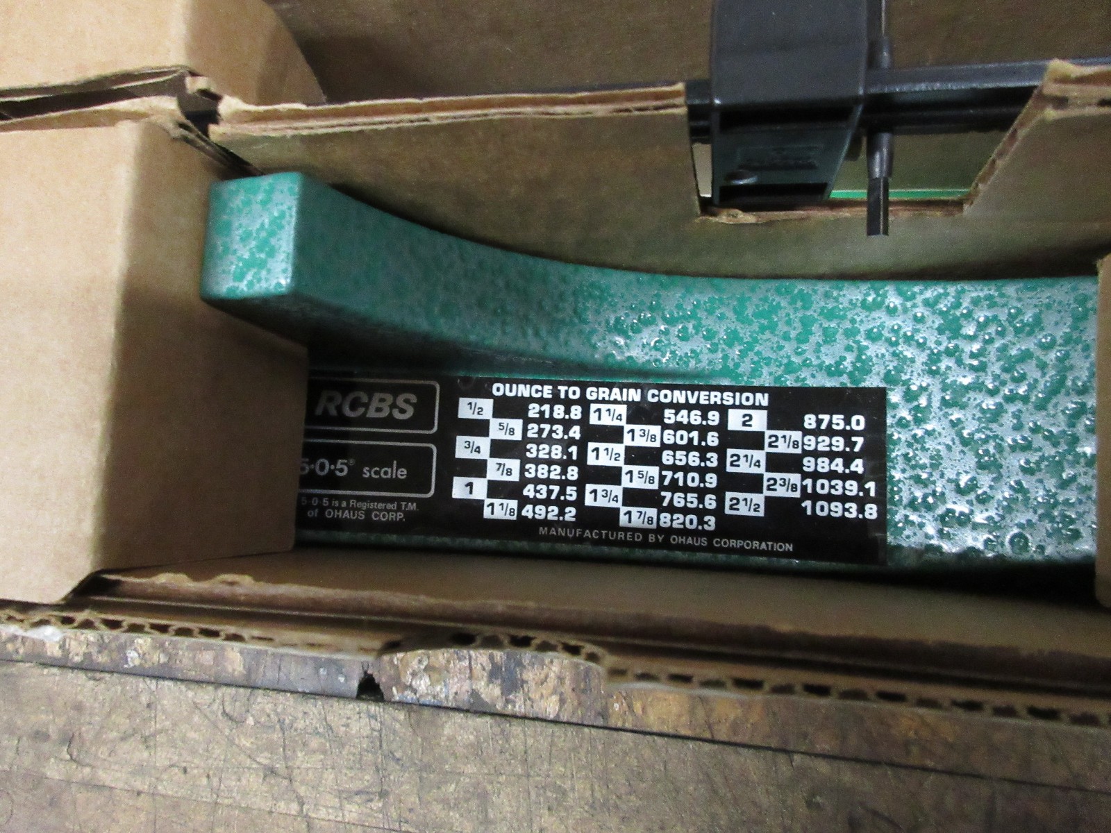 RCBS 5-0-5 RELOADING SCALE 09071