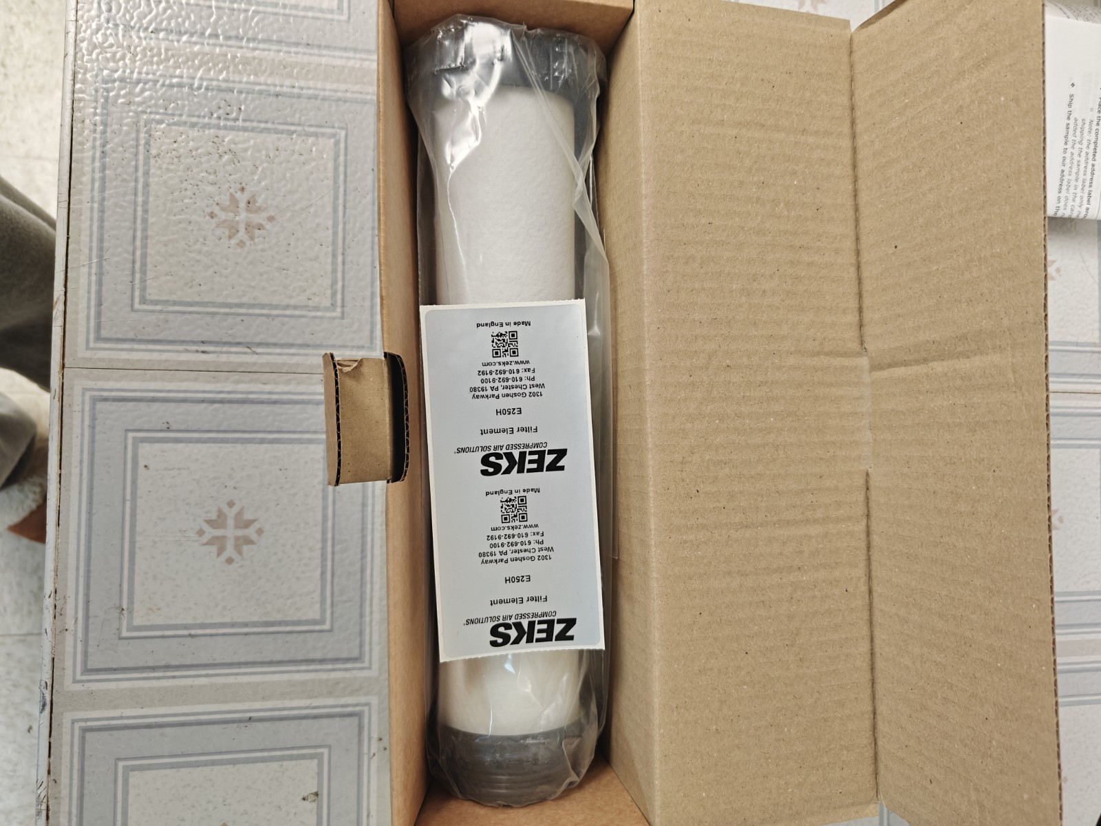 Zeks E250H Filter Element