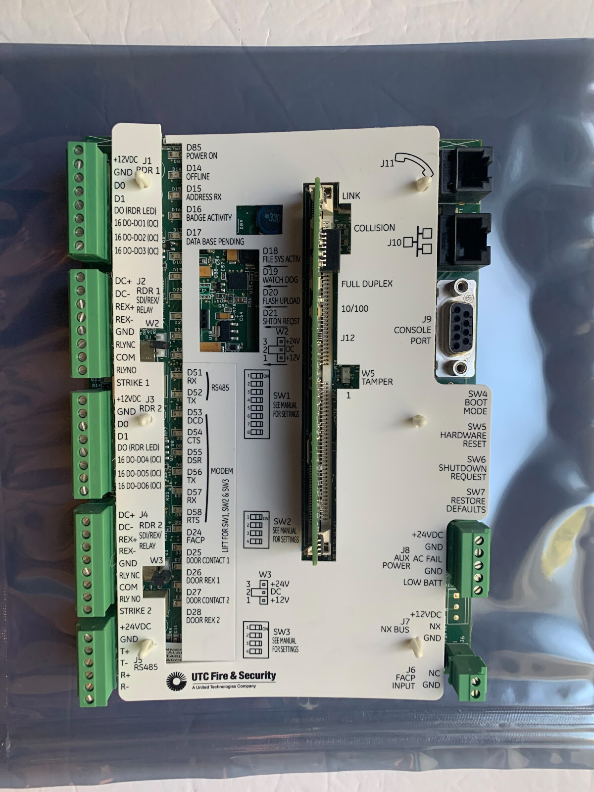GE UTC FIRE SECURITY Interlogix DD1FC Direcdoor 2-Door POE Access Controller--
