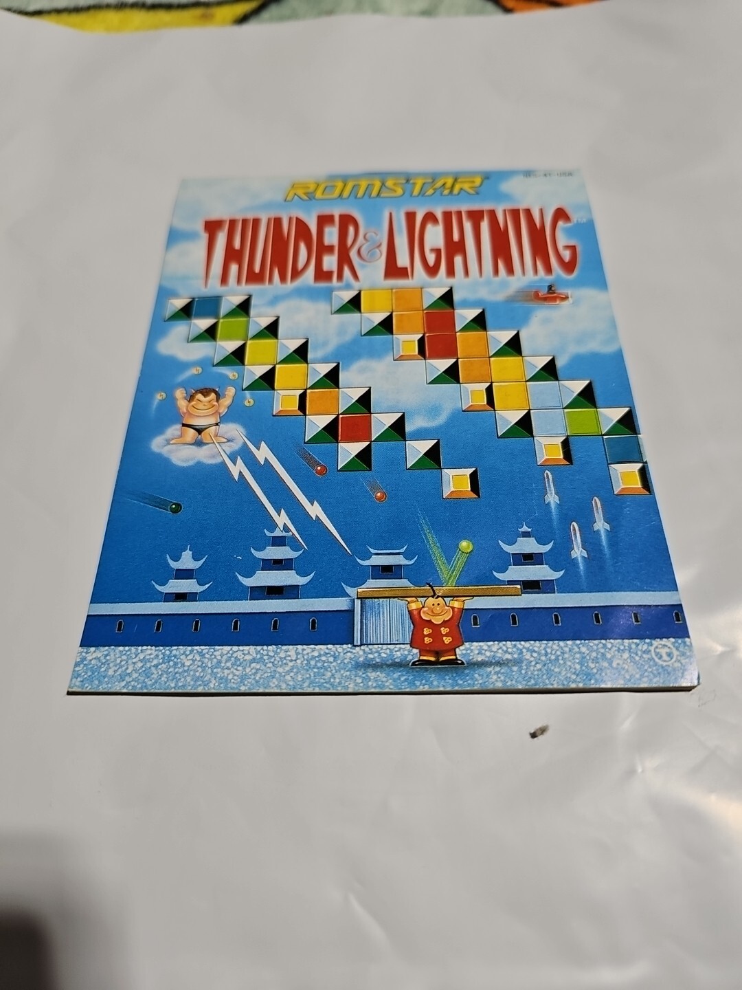 Thunder & Lightning Nintendo NES Instruction Manual Booklet ONLY