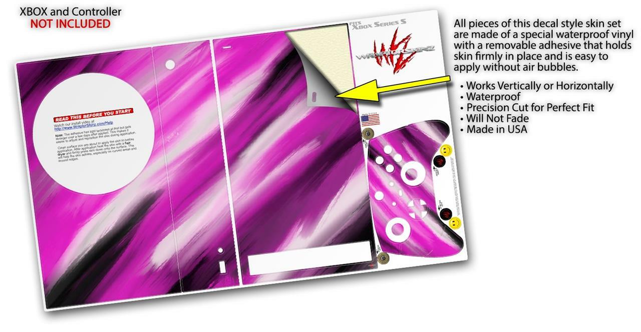 Skins XBOX Series S Console Controller Paint Blend Hot Pink