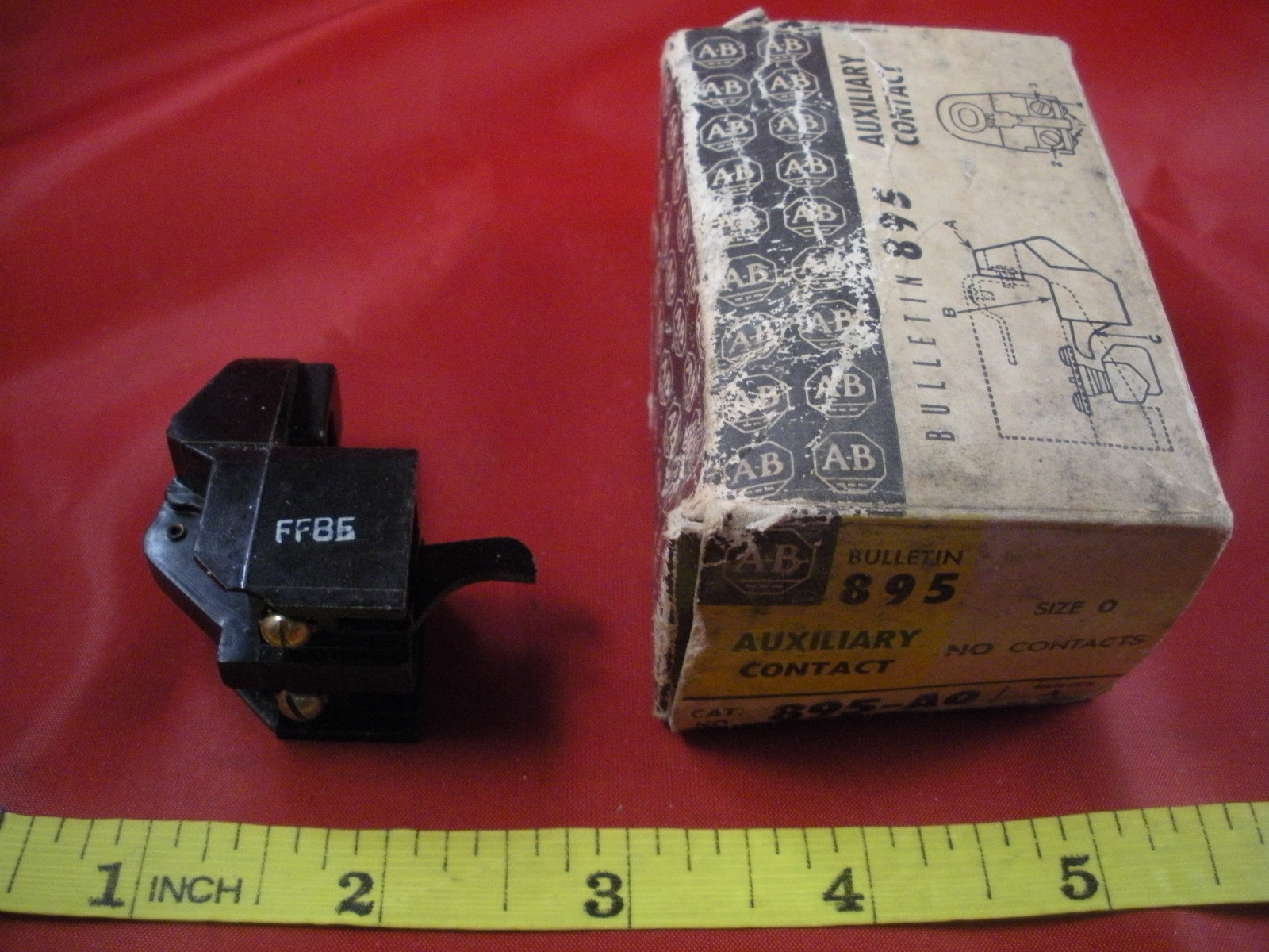Allen Bradley 895-A0 Series A Auxiliary Contact Size 0 Switch 895A0 NO Contacts