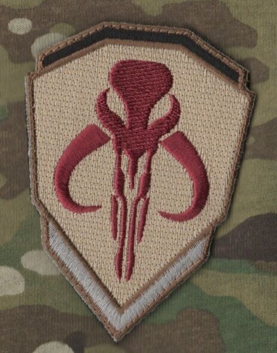 JSOC JOINT TASK FORCE JTF vêlkrö MULTICAM PATCH: STAR WARS MANDALORIANS SKULL