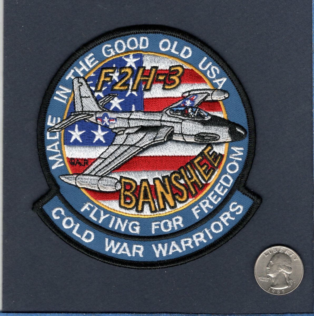 F2H-3 F2H BANSHEE US Navy McDonnell Carrier VF Fighter Squadron Aircraft Patch