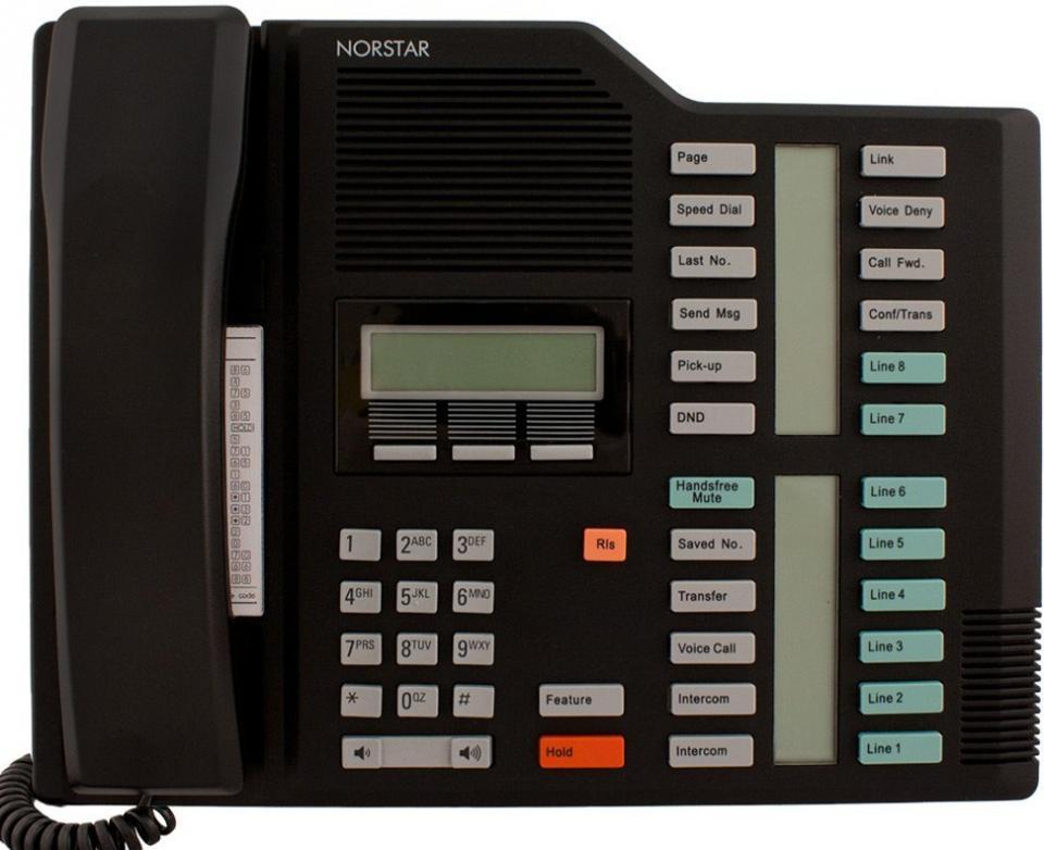 Fully Refurbished Nortel Norstar M7324 24-Button Receptionist Desk Phone (Black)