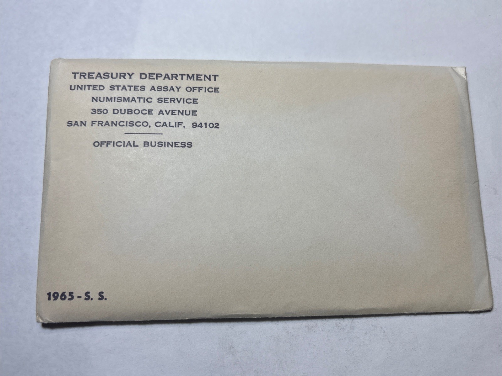 1965 United States Special Mint Set w/40% Silver Kennedy w/OGP & COA