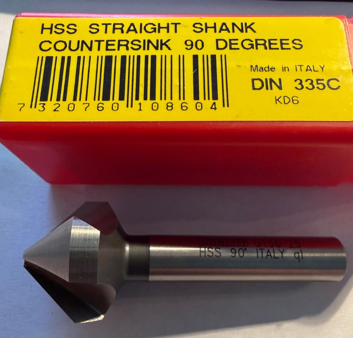 Dormer 25mm Hss 3Fl 90 Deg Countersink