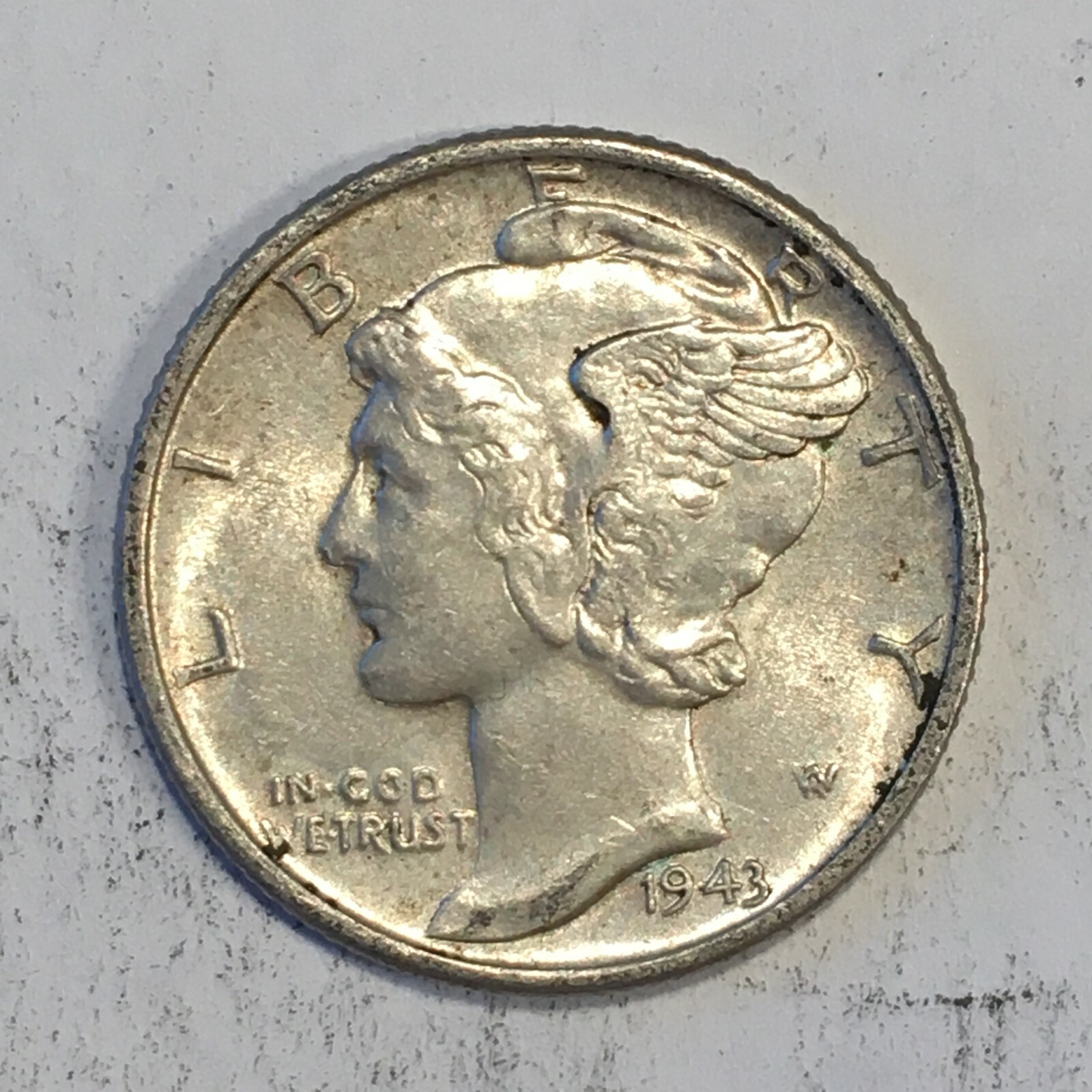 1943-D Mercury Dime - High Quality Scans #L831