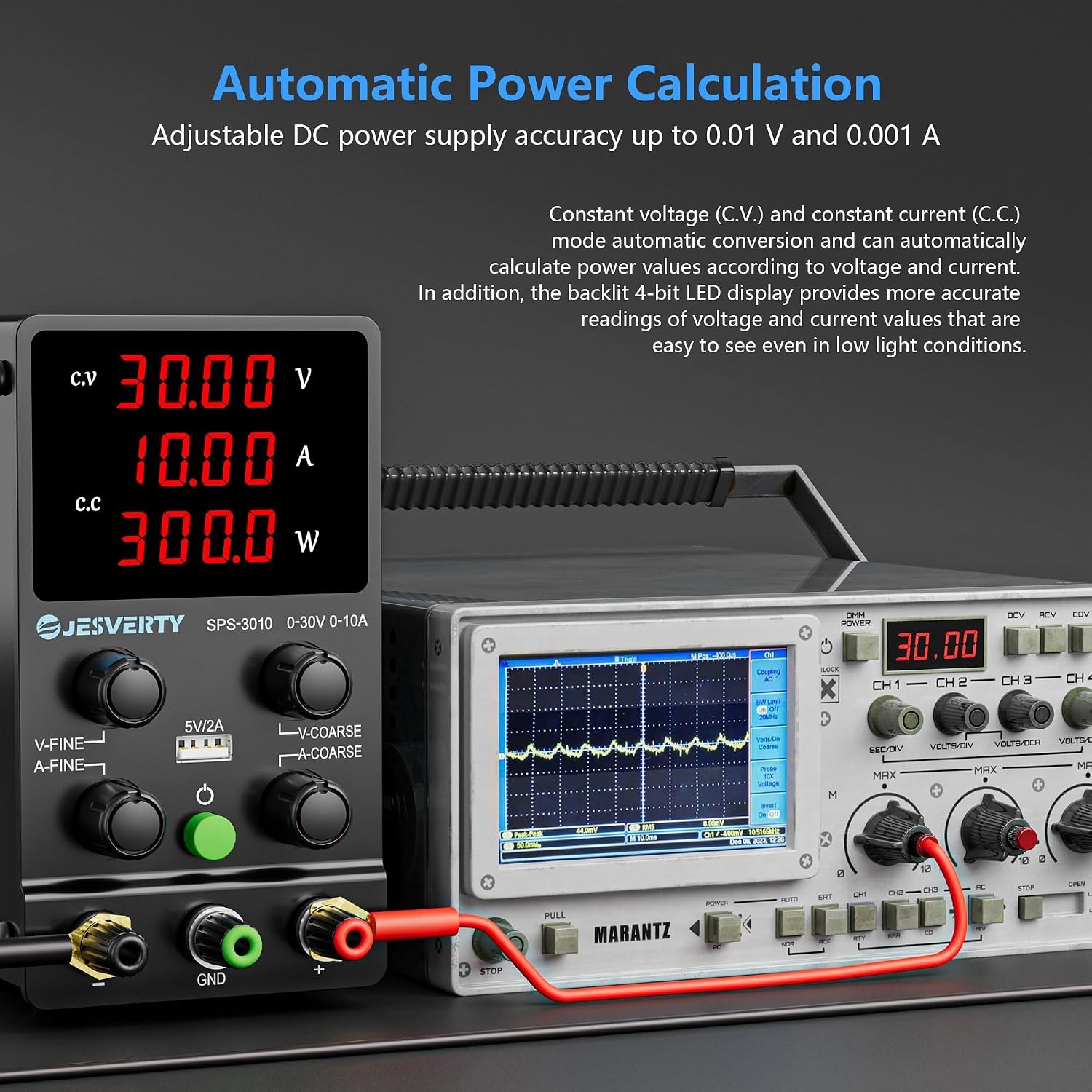 DC Power Supply Variable 0-30V 0-10A Adjustable Bench Switching DC Regulated