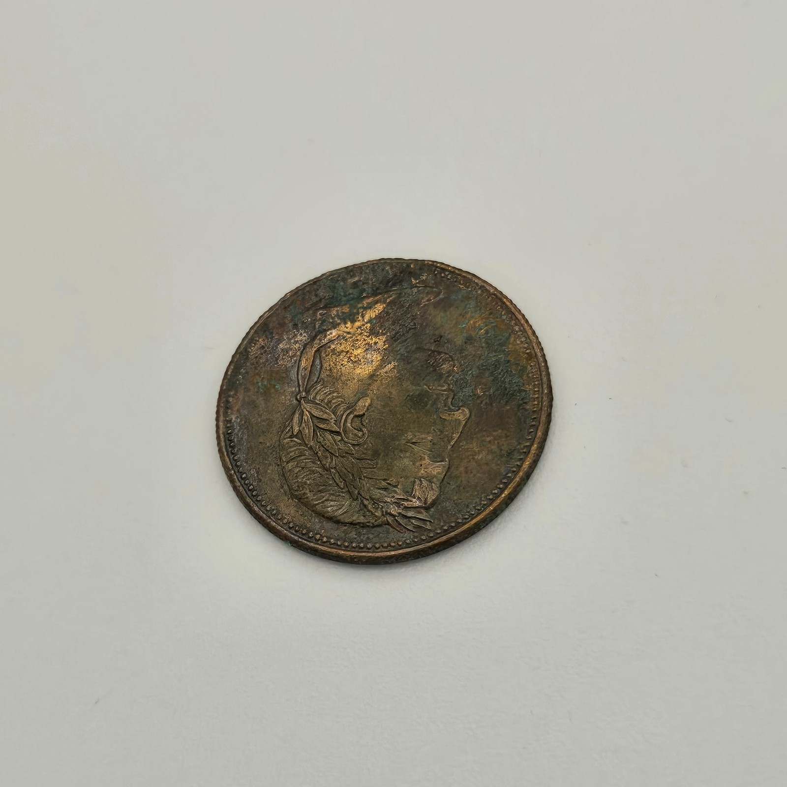 Original Rare 1820s Napoleon C’EST DU CUIVRE Ship Token Canadian Colonial Copper