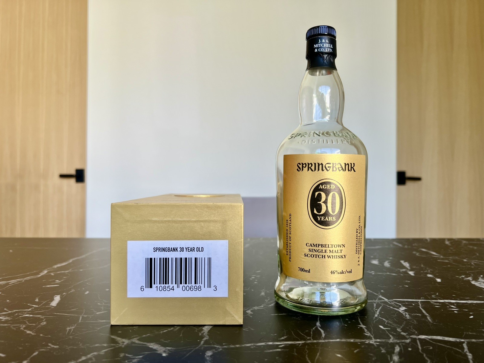 Springbank Aged 30 Years Campbeltown Single Malt Scotch Whisky Empty Bottle Box