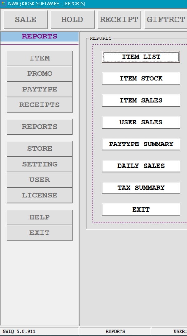 NWIQ Point Of Sale Software - Booth Inventory Billing