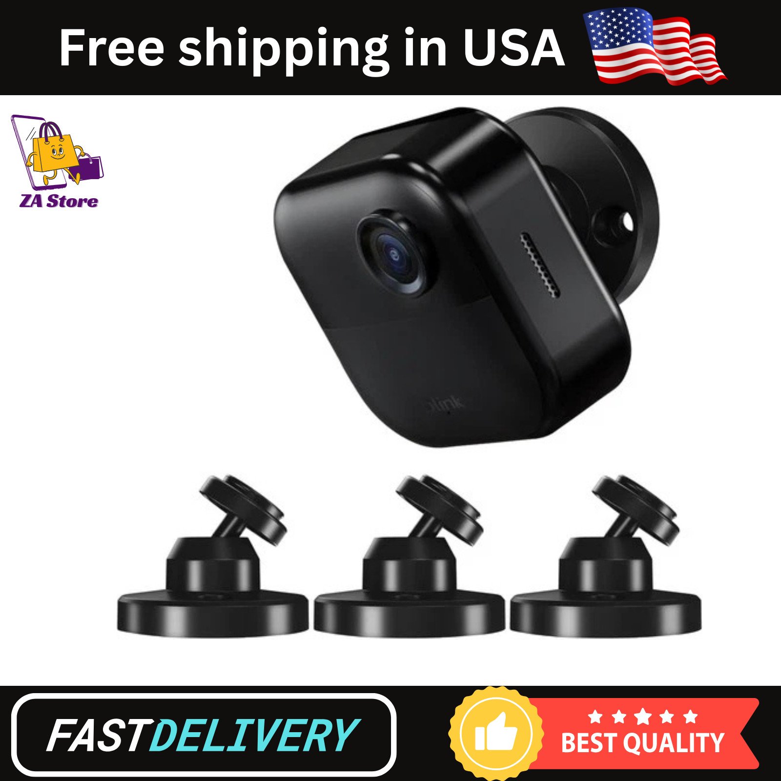 3 Pack Blink Outdoor Camera Wall Mount Adjustable for 3Rd & 4Th Gen, 360 Degree