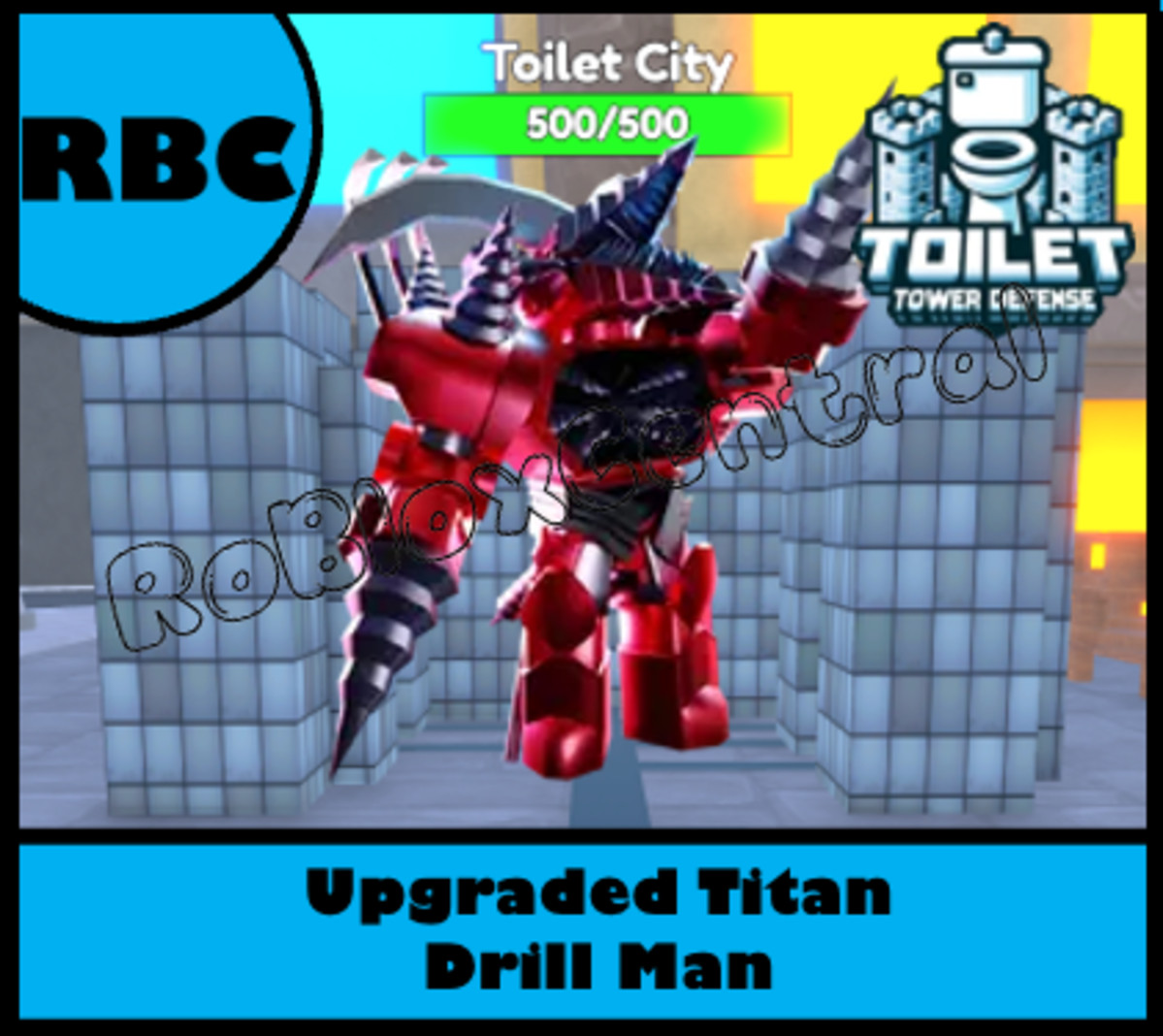 UPGRADED TITAN DRILL MAN - CHEAP TOILET TOWER DEFENSE - TTD UNIT