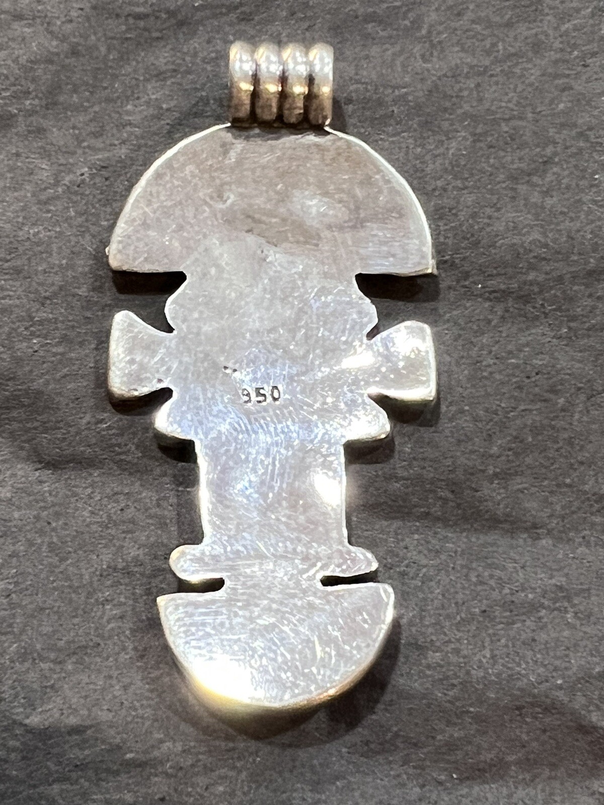950 Sterling Silver Peruvian Tumi Knife Pendant With Sterling Silver Snake Chain