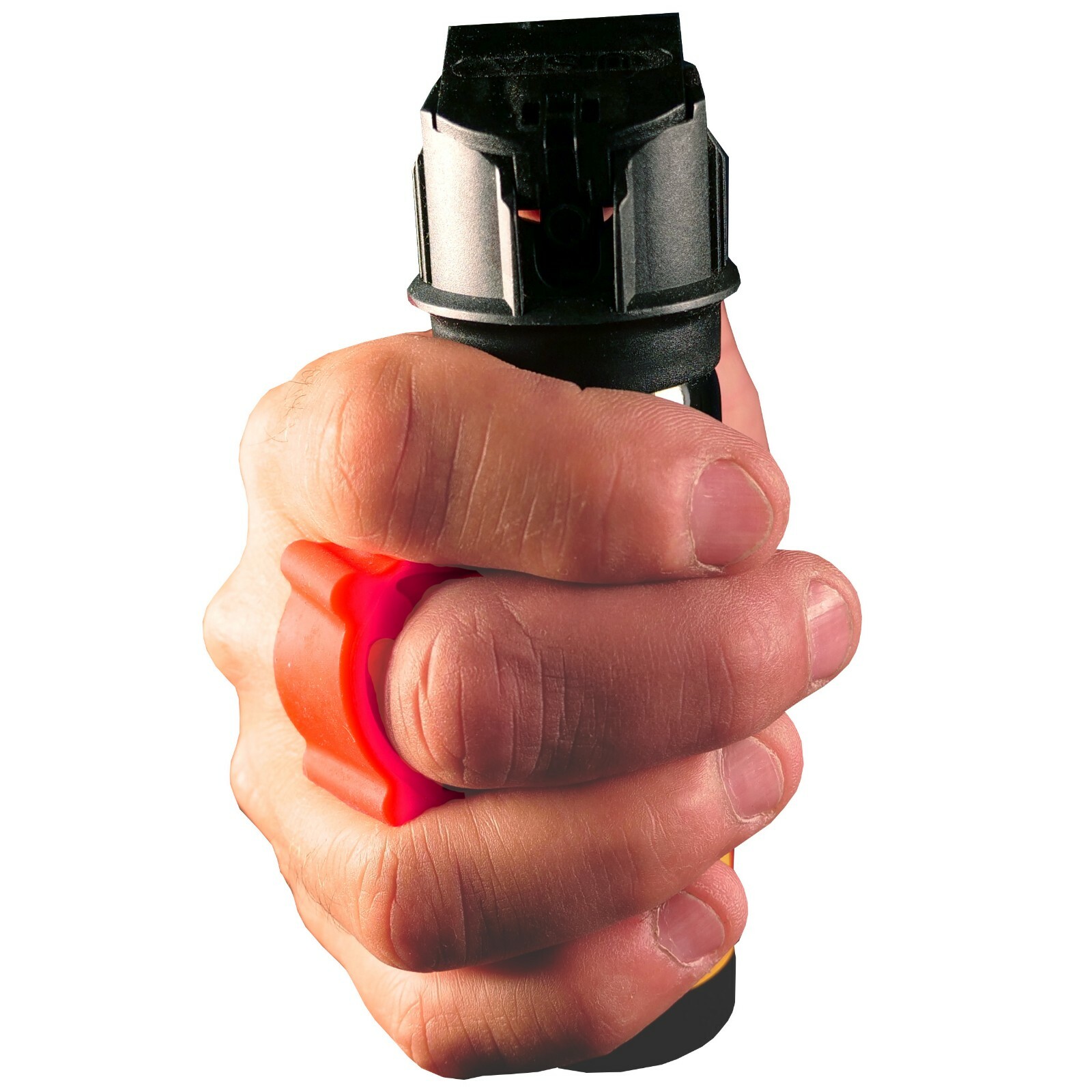 1-Pepper Spray for running with 2oz flip top police strength with White Strap