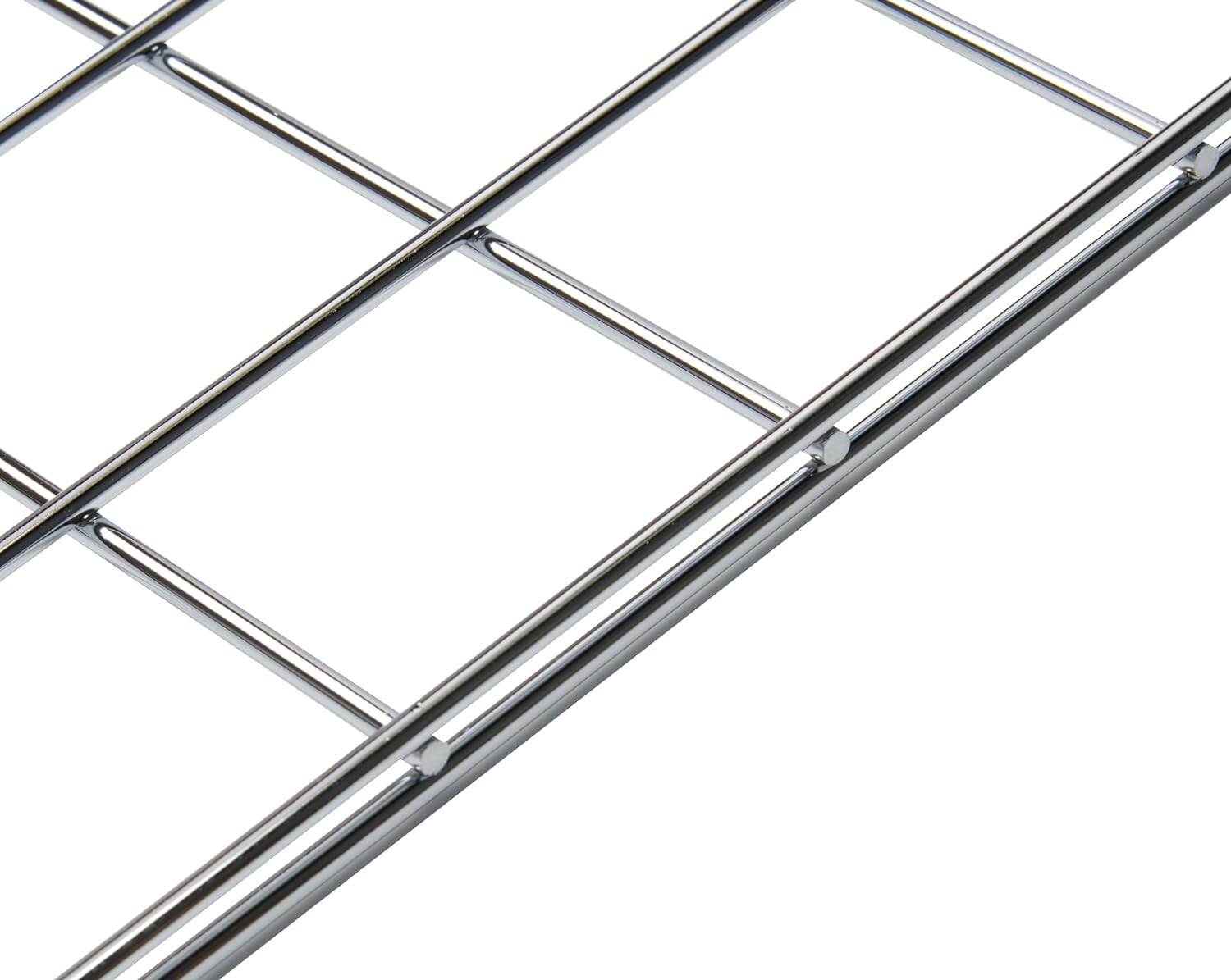 Wire Grid Panel 2' x 4' Chrome Retail Display Craft Gridwall Double Wire Sides