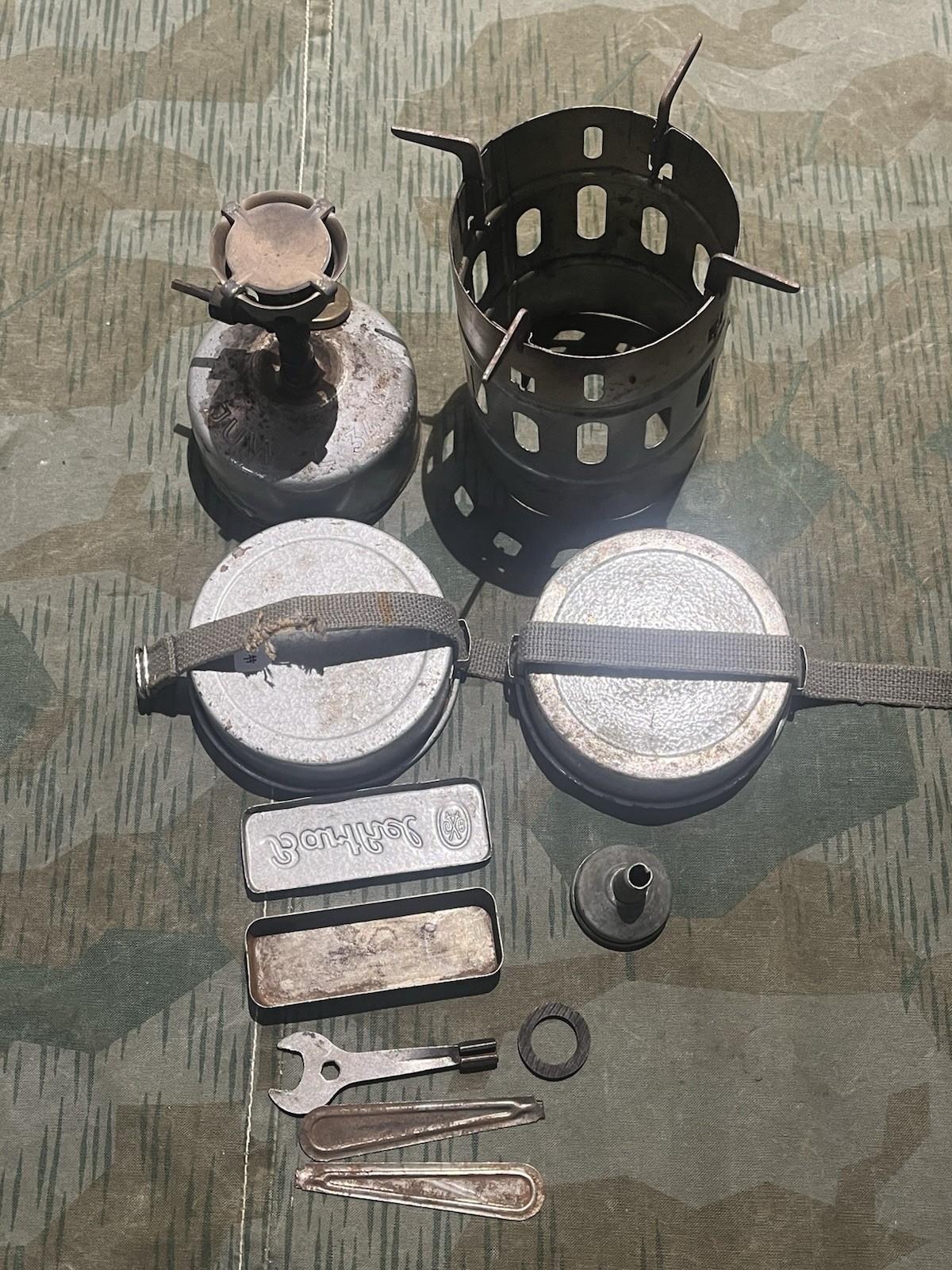 WW2 German Wehrmacht Uniform Field Gear Juwel 34 Stove w/ Accessories