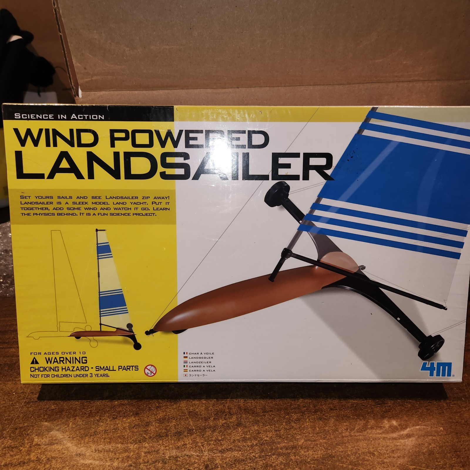 TOYSMITH 4M Wind Powered Landsailer Kit NEW Sealed Box