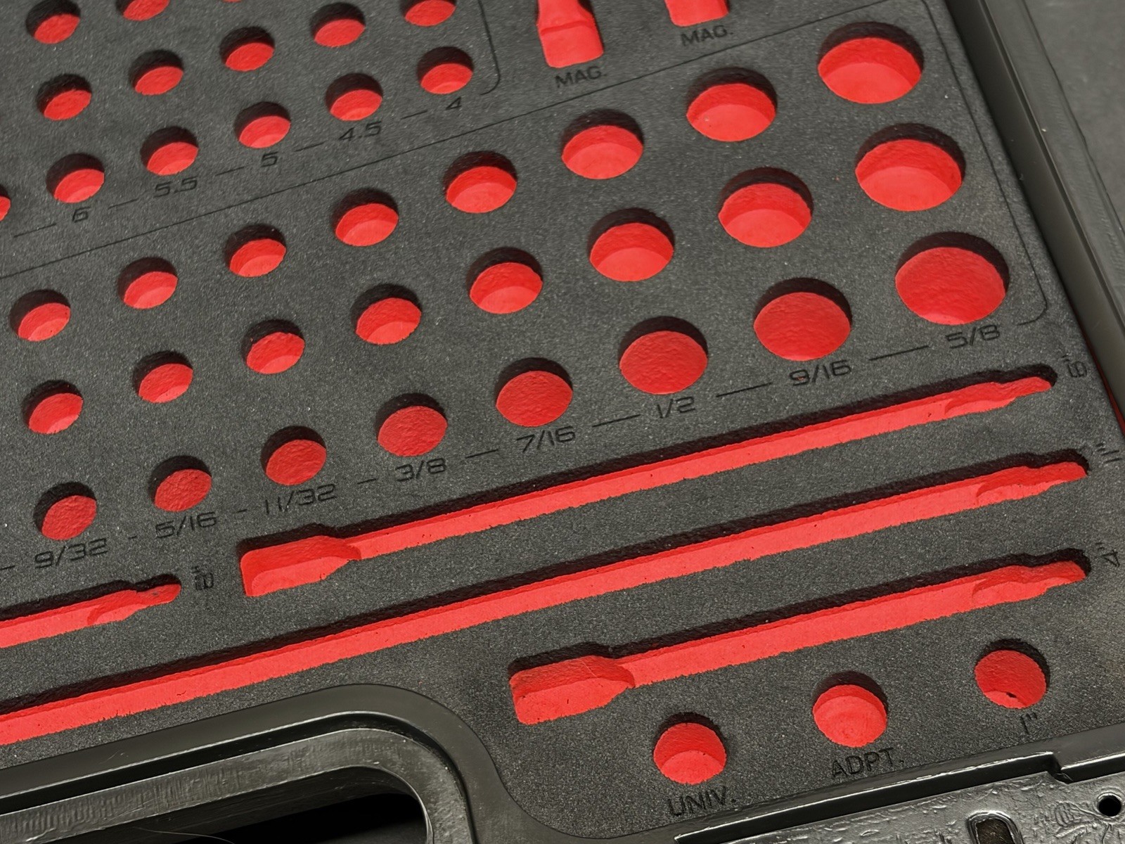 Snap-on Tools 1/4” Dr 100pc Kit Metric SAE Socket Set Ratchet Storage CASE ONLY
