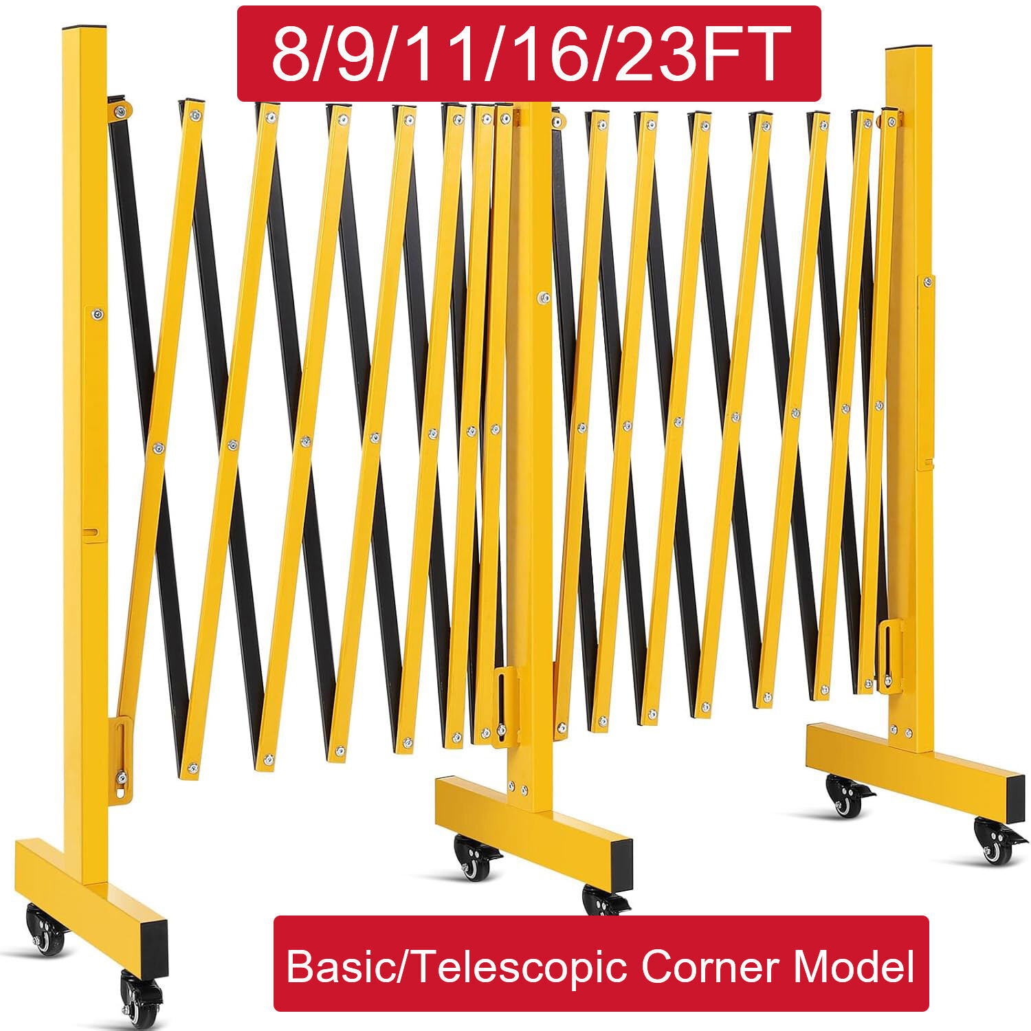 Metal Expandable Barricade Fold Safety Traffic Driveway Crowd Control Gate Fence