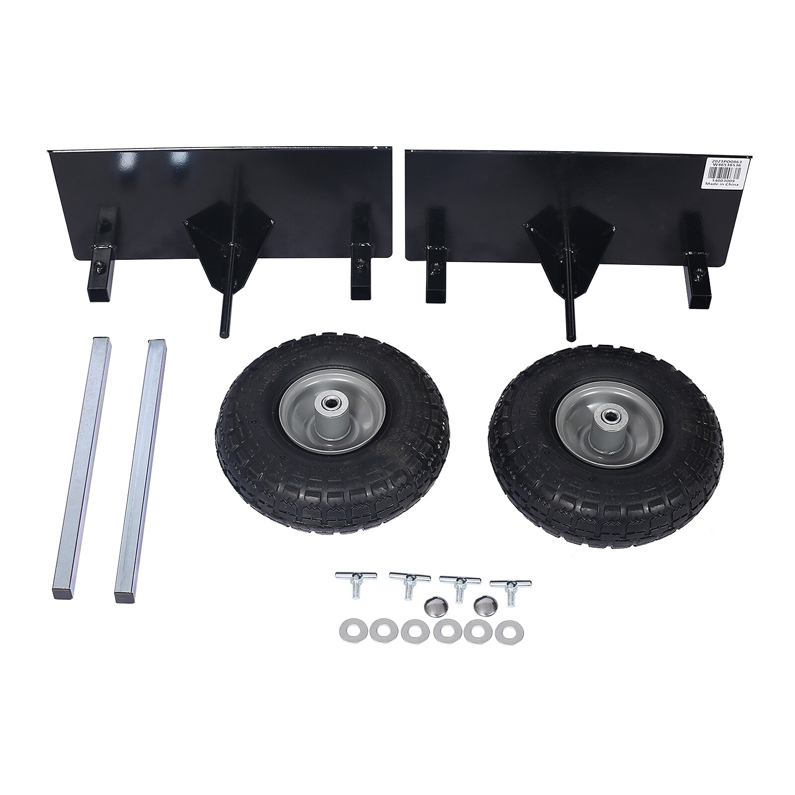 Heavy Duty Panel Dolly Adjustable Panel Dolly Pneumatic Wheels 600lb Capacity