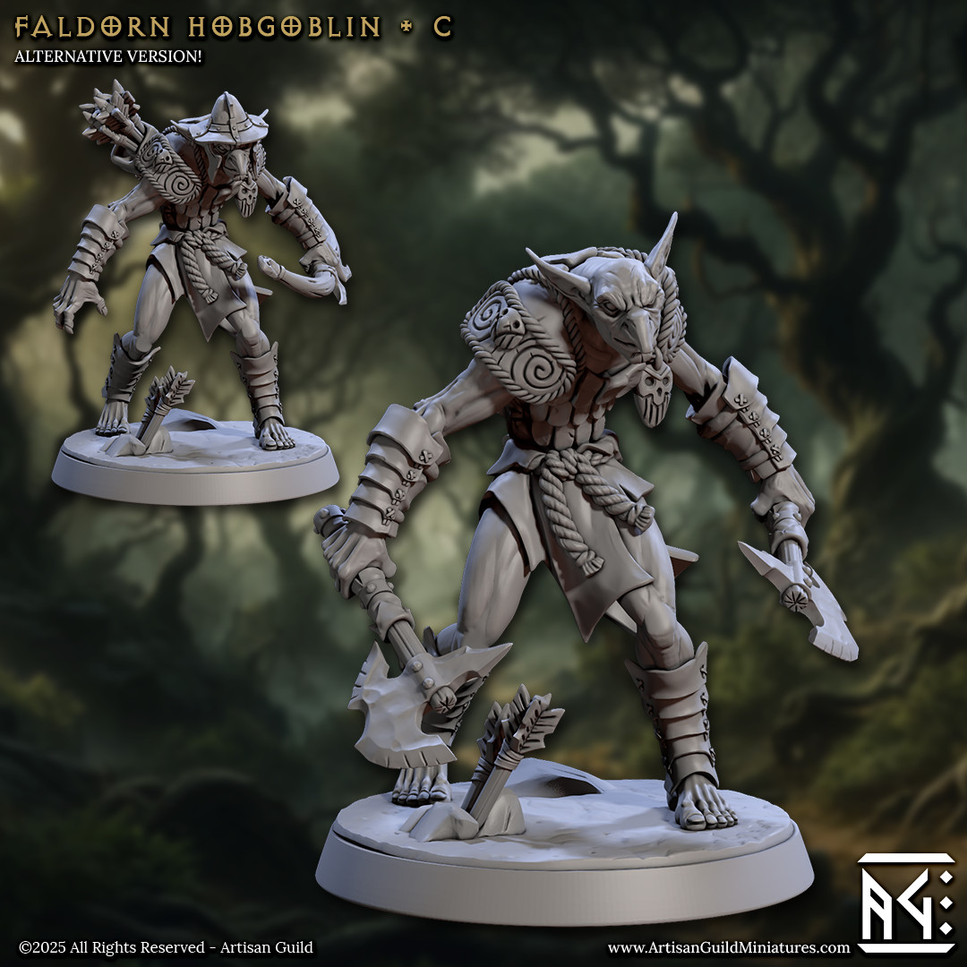 Hobgoblin Berserker Warrior Archer - Artisan Guild - Dungeons and Dragons