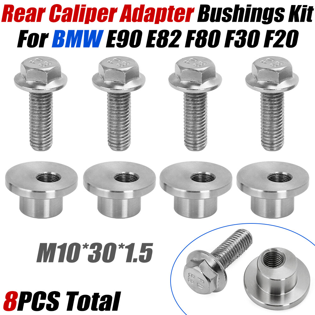 Rear Caliper Adapter Bushings Eccentric Inserts Kit For BMW E90 E82 F80 F30 F20
