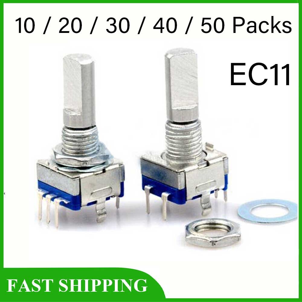 10/20/30/40/50* Rotary encoder with switch EC11 Audio digital potentiometer 20mm