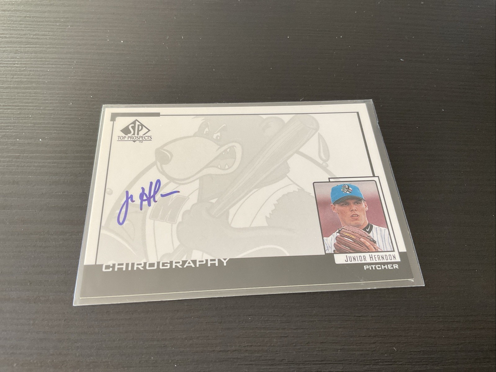 Junior Herndon signed autograph auto 1999 Upper Deck SP Prospects Chirography