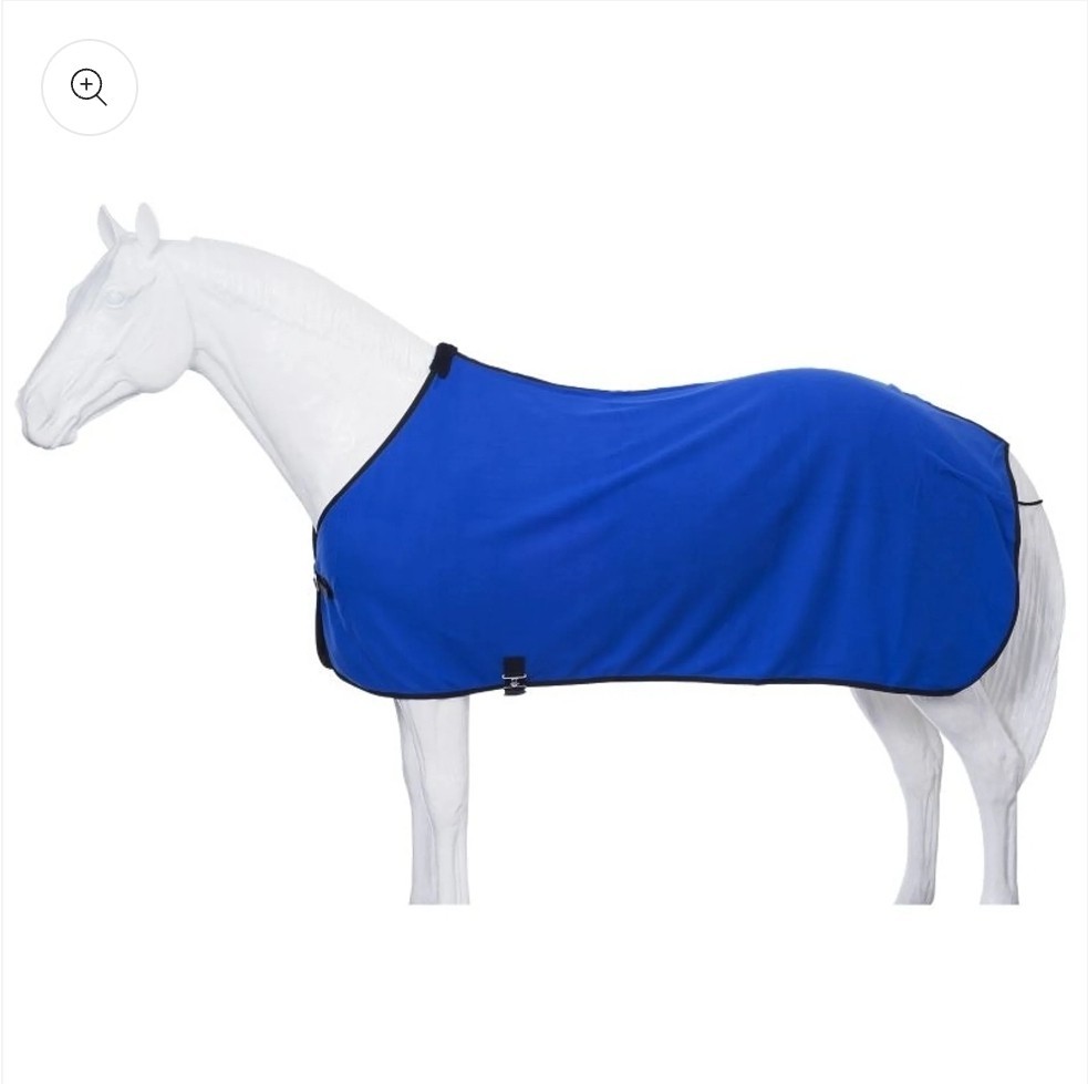 Horse Soft Fleece Cooler Contoured Exercise Blanket Liner Sheet Wicks 43MI