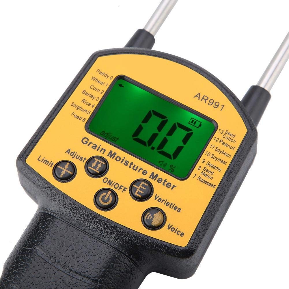 AR991 Digital LCD Grain Moisture Meter for Wheat Corn Rice Peanut Soybean