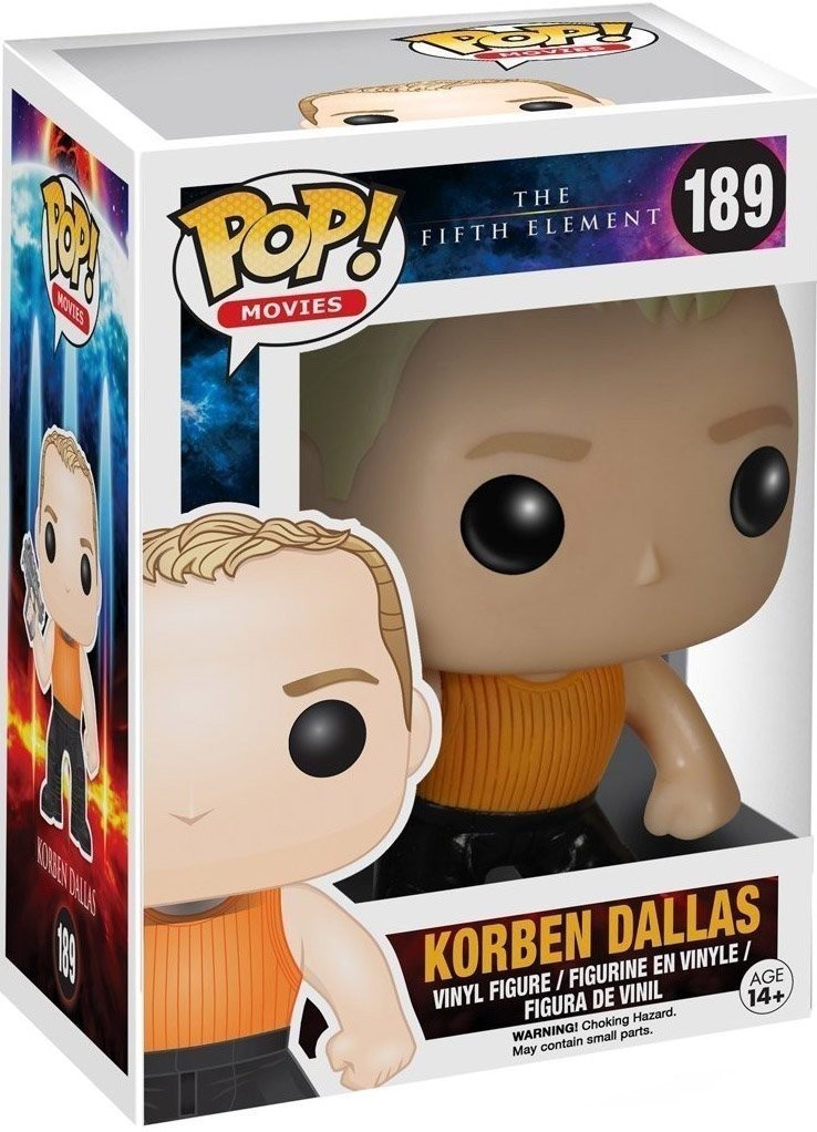 VAULTED Funko Pop! Movies: The Fifth Element - Korben Dallas #189 Sci-Fi