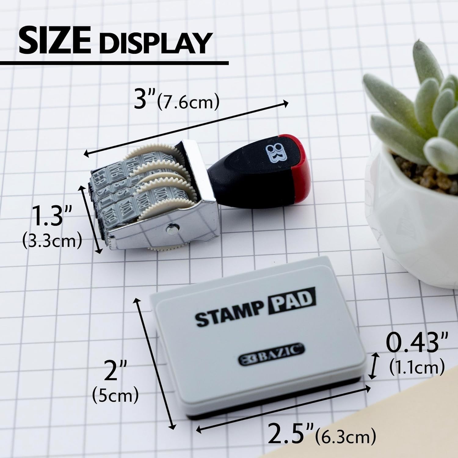 Date Stamp with Ink Pad 1 Count