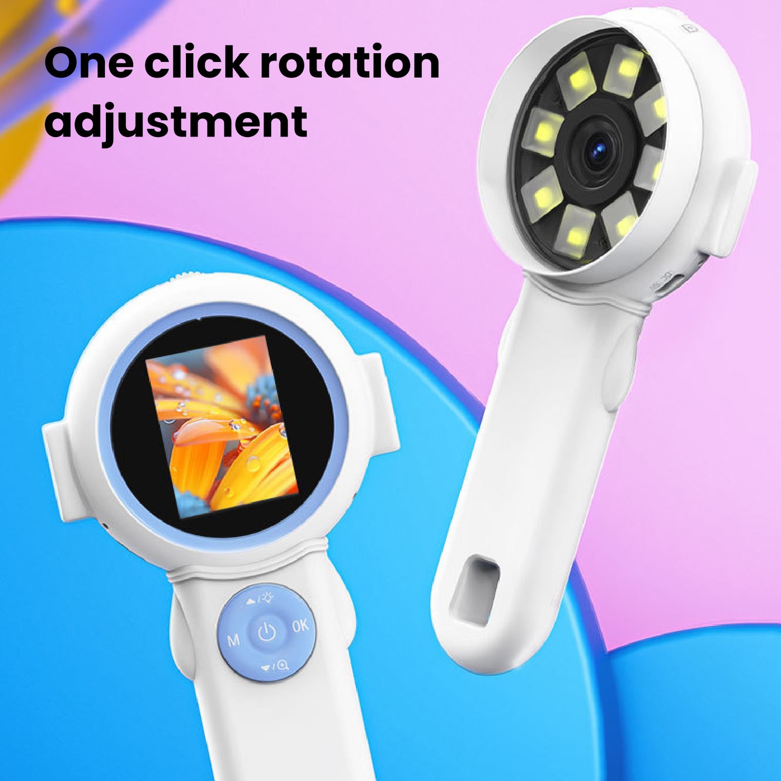 Kids Microscope 2.0in HD Screen Digital Handheld Camera 1000X Magnification ZOBD
