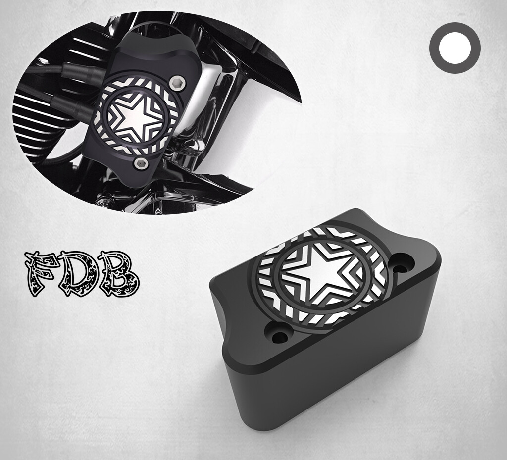 Fit H-D 2001-2017 EFL SOFTAIL Moving Star Contrast Cut Coil Covers