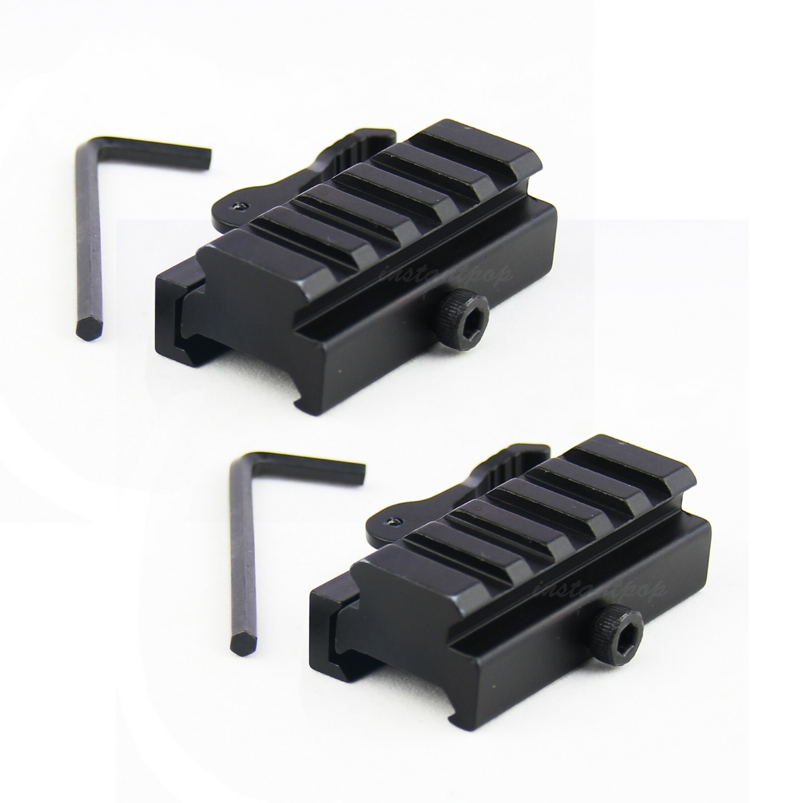 5-Slot Quick Release Detach 1/2" Mini Riser Scope Sight Mount (2PCS)