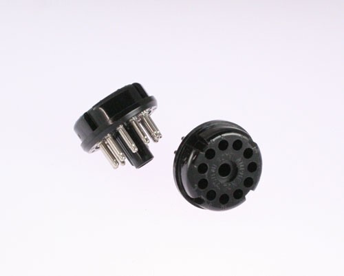 (2pcs) 86CP11 Wire Pro Amphenol 11-Pin Octal Style Plug Black Phenolic