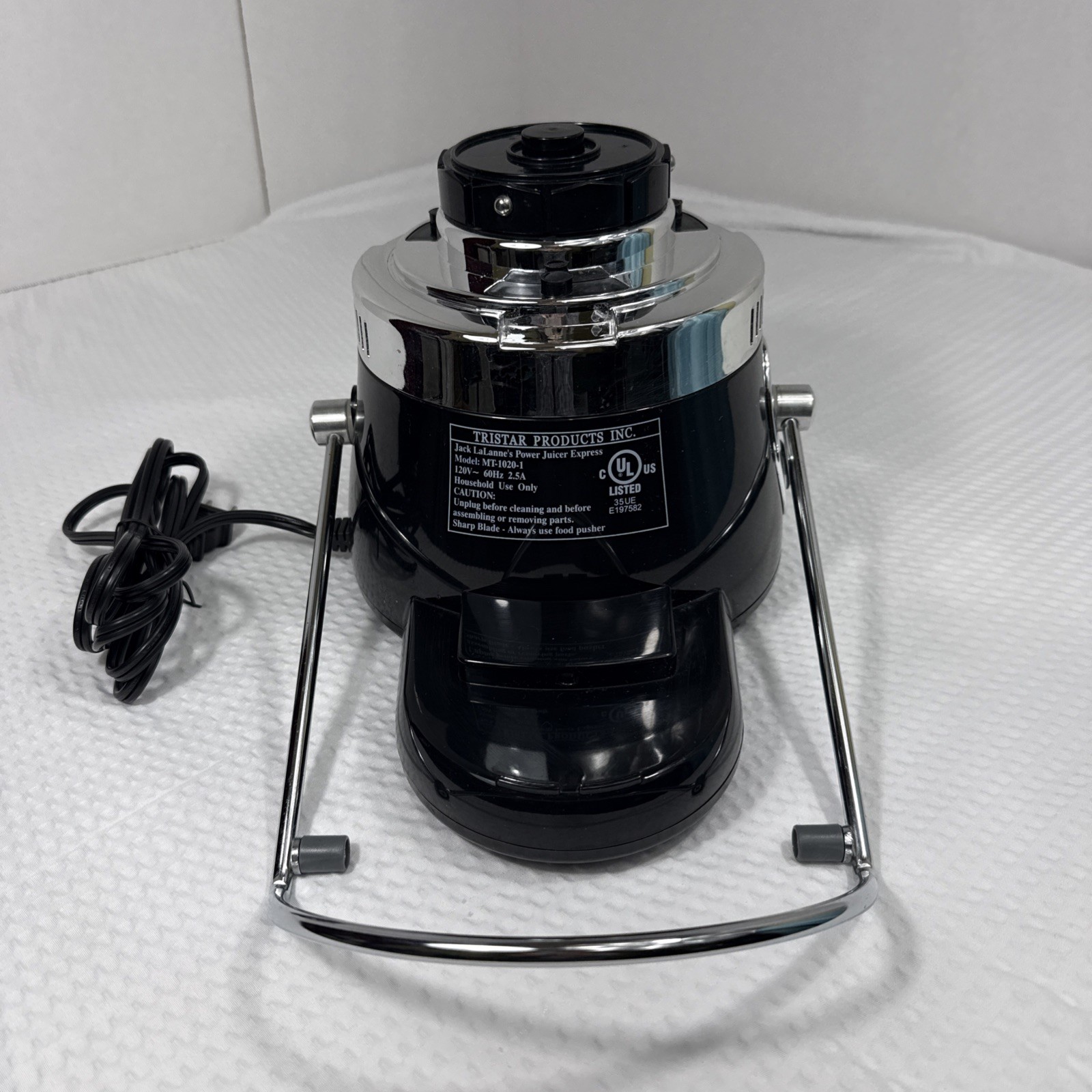 Jack LaLanne's Power Juicer Express MT-1020-1 Motor Base Replacement Black Works