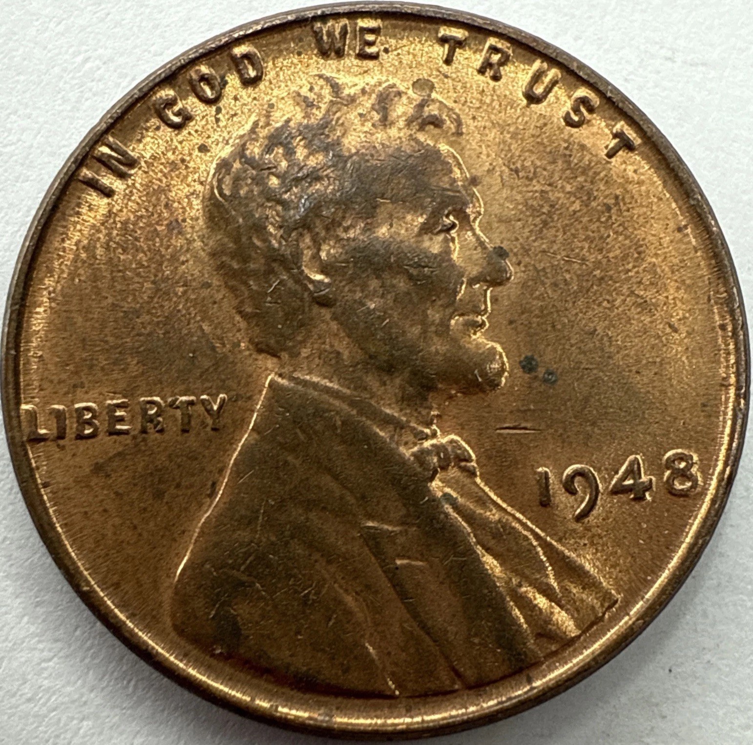 1948 Lincoln Wheat Cent Exact Coin Imaged #LWC2683