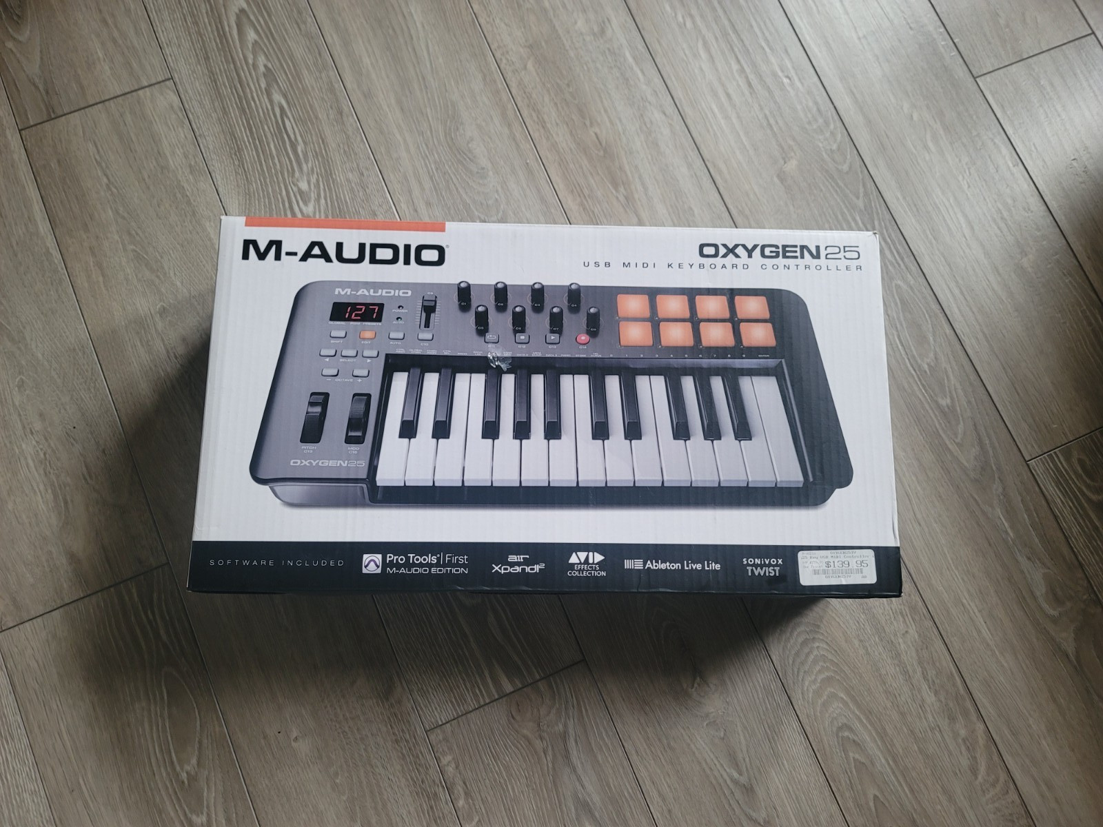 M-Audio Oxygen 25 MKIV MIDI Keyboard Controller 25-Key USB DAW Pads Knobs