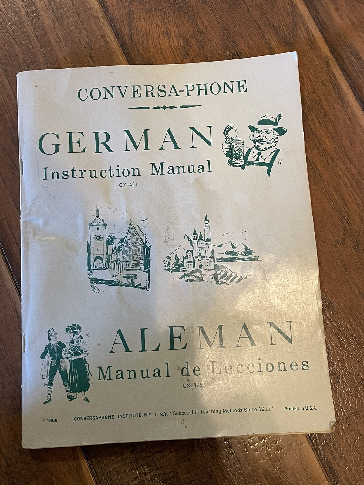 Vintage, 1966, Conversa- Phone German Instruction Manual, CX-451