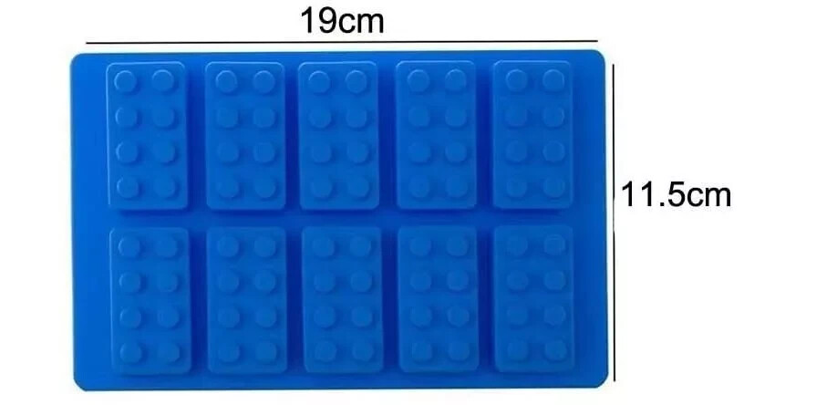 Lego Bricks Silicone Mold for Ice Cubes, Chocolate, Candy