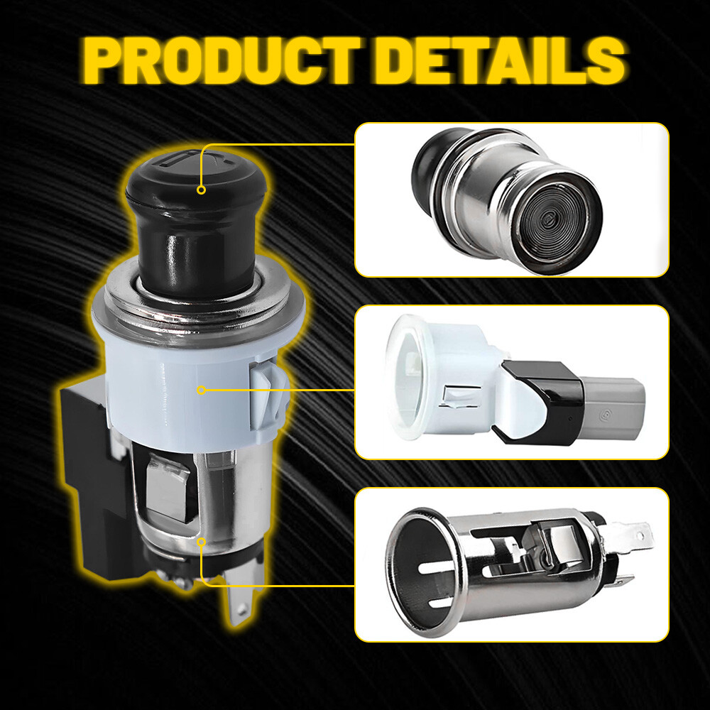 Cigarette Lighter Assembly Socket Element & Bezel For Toyota Corolla/Lexus/Scion