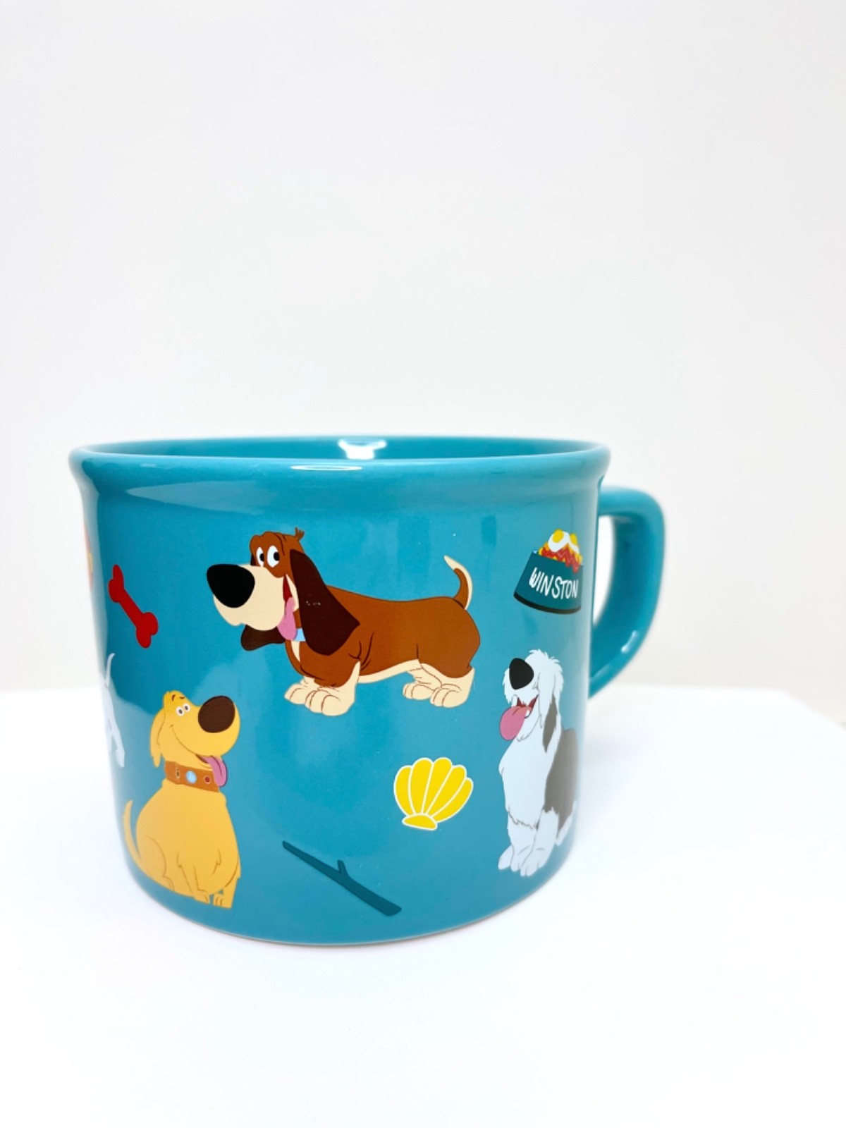 Oh My Disney XL Mug I Love My Dog Cartoon Film Doggie Characters Blue Food Mug