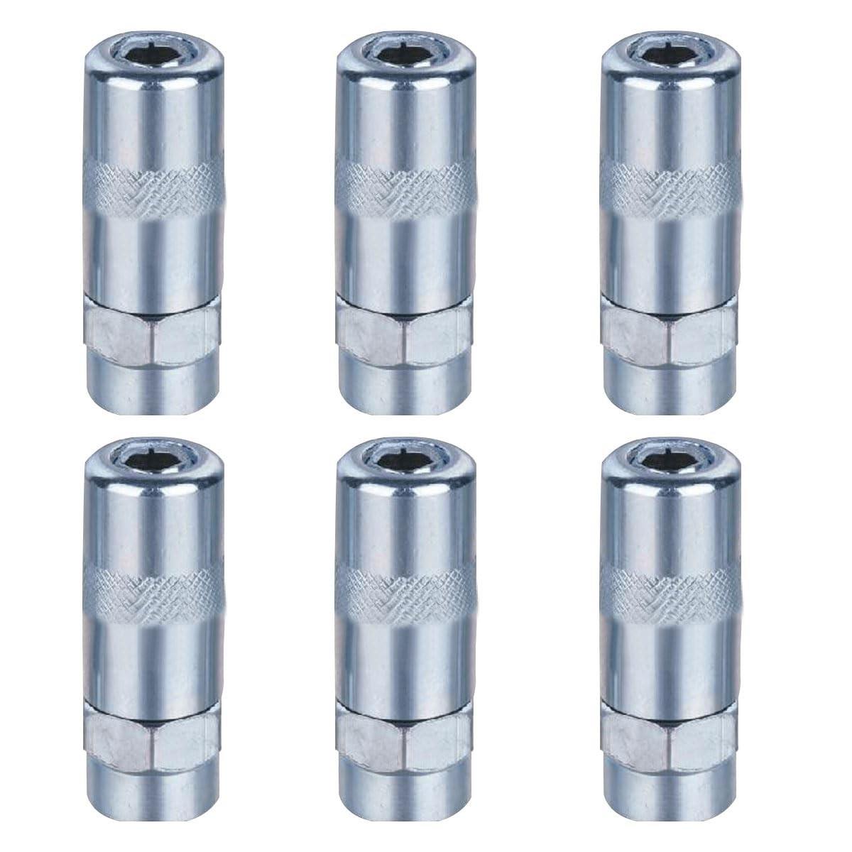 DUSCOKE 6 PCS Car Grease Gun Nozzle Tip, 1/8" NPT Metal Grease Gun Coupler Fi...