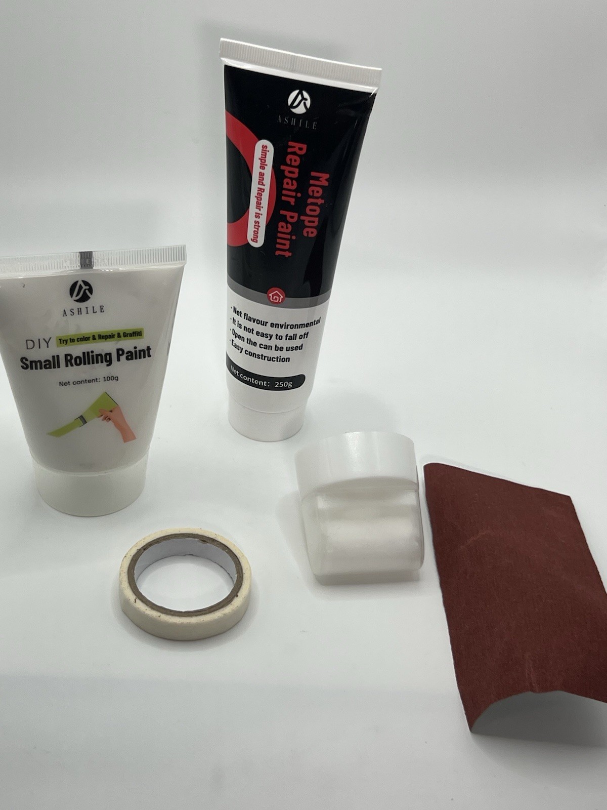 Ashile Metope Repair Paint And Small Roll On Paint Spackle