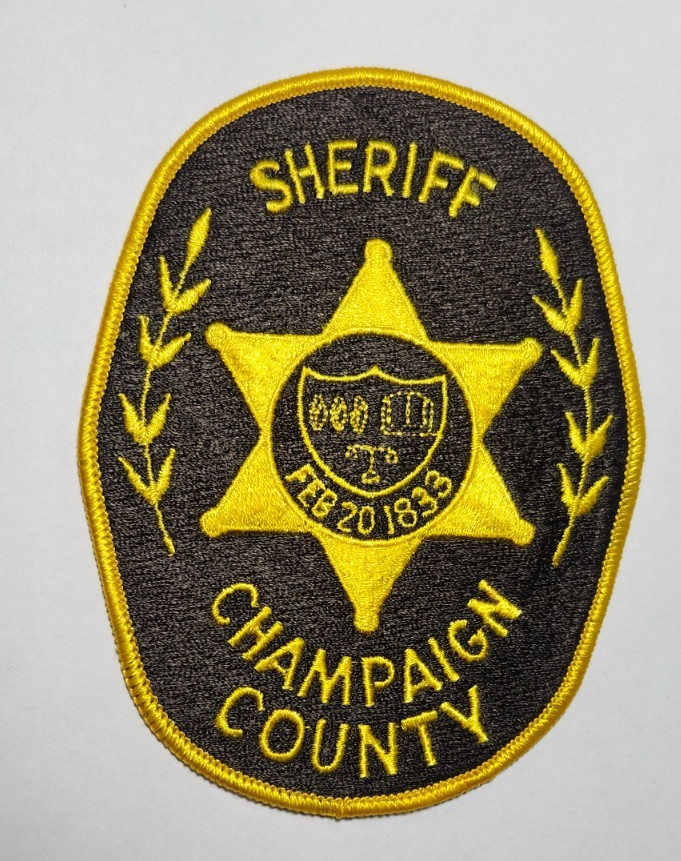 VINTAGE CHAMPAIGN COUNTY, IL. ILINOIS SHERIFF POLICE SHOULDER PATCH