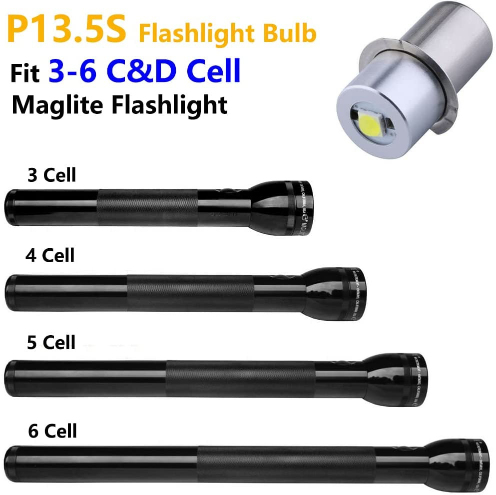 Conversion Upgrade LED Bulb Replacement Compatible for Maglite Flashlight 3 4 5
